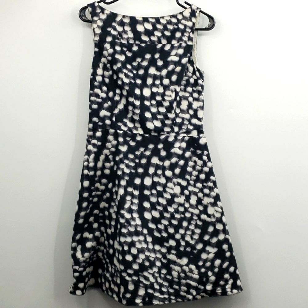 JIL SANDER NAVY Abstract Print Dress size 36